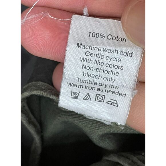 J.Crew Relaxed Boyfriend Field Jacket Women’s XS Brown Olive Cotton Snap Front - Picture 6 of 10